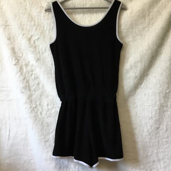 Xersion Black Sleeveless Terrycloth Romper - Picture 6 of 9